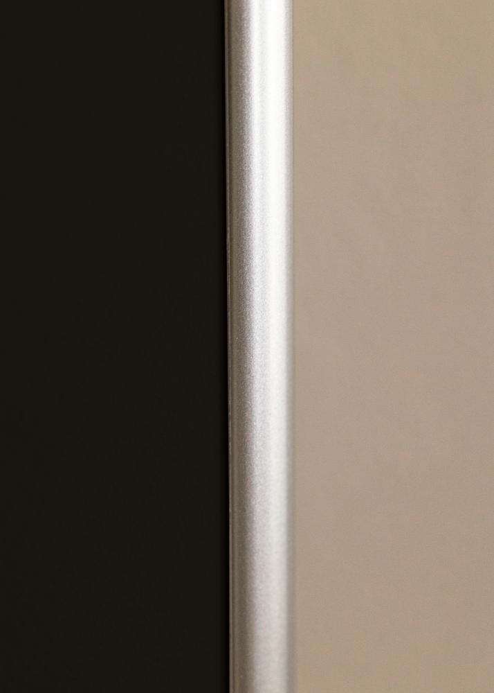 Ram med passepartou Rahmen Victoria Silber 30x40 cm - Passepartout Schwarz 20x28 cm