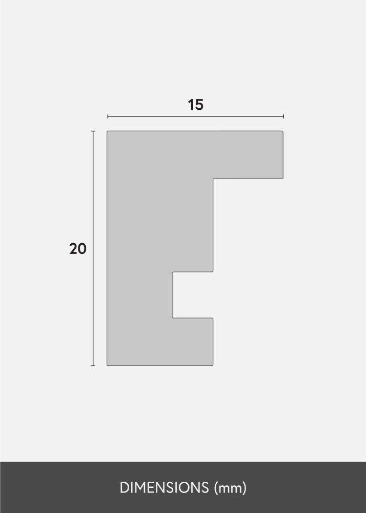 Mavanti Rahmen Ares Acrylglas Walnuss 21x29,7 cm (A4)