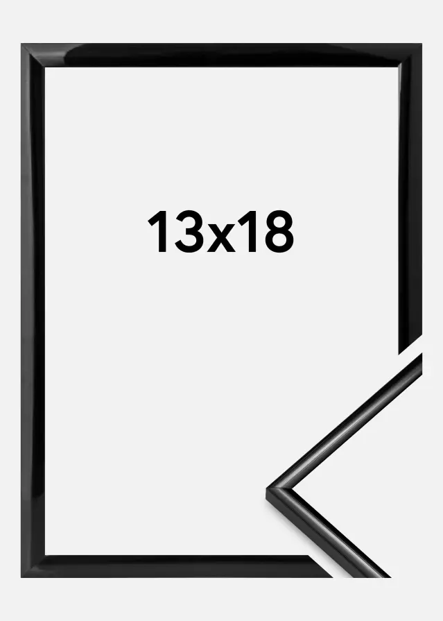 BGA Rahmen New Lifestyle Acrylglas Schwarz 13x18 cm