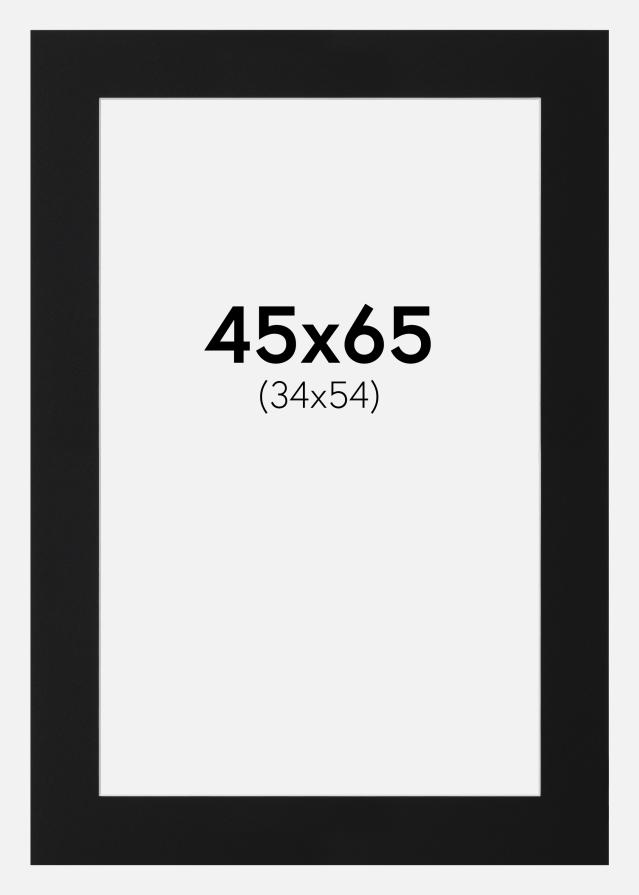 Artlink Passepartout Schwarz Standard (weißer Kern) 45x65 cm (34x54)