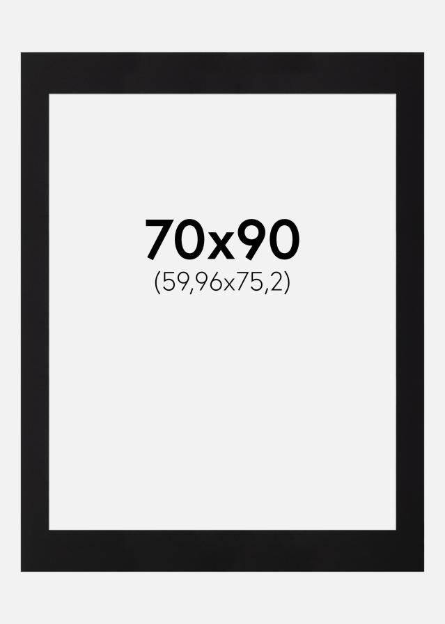 Artlink Passepartout Schwarz Standard (weißer Kern) 70x90 cm (59,96x75,2)