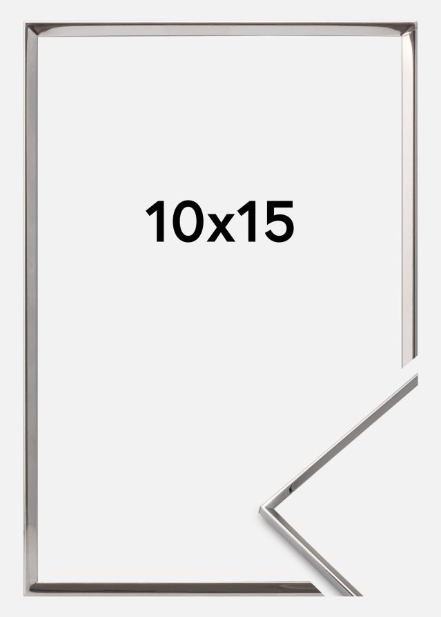 Estancia Rahmen Slät Metall Silber 10x15 cm