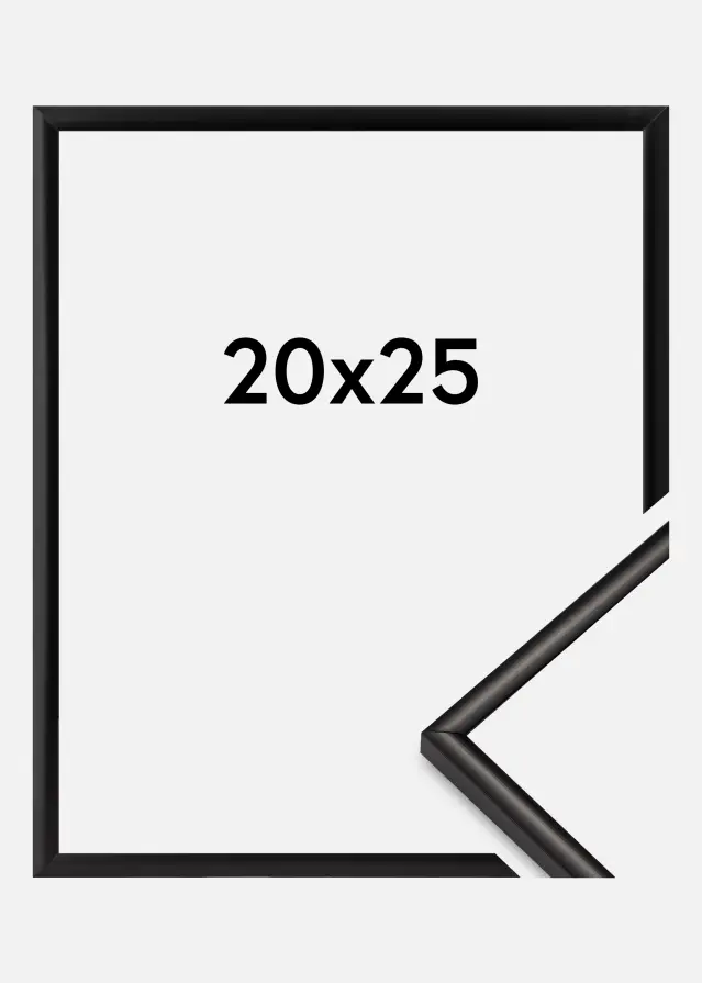 BGA Rahmen New Lifestyle Acrylglas Matt Schwarz 20x25 cm