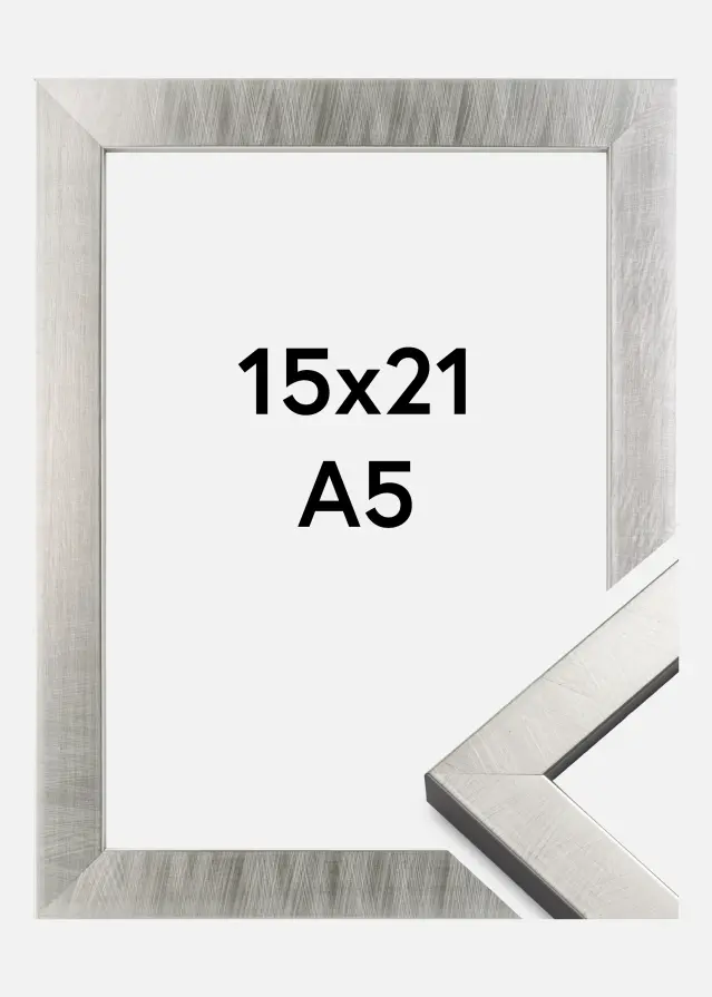 Galleri 1 Rahmen Uppsala Silber 15x21 cm (A5)