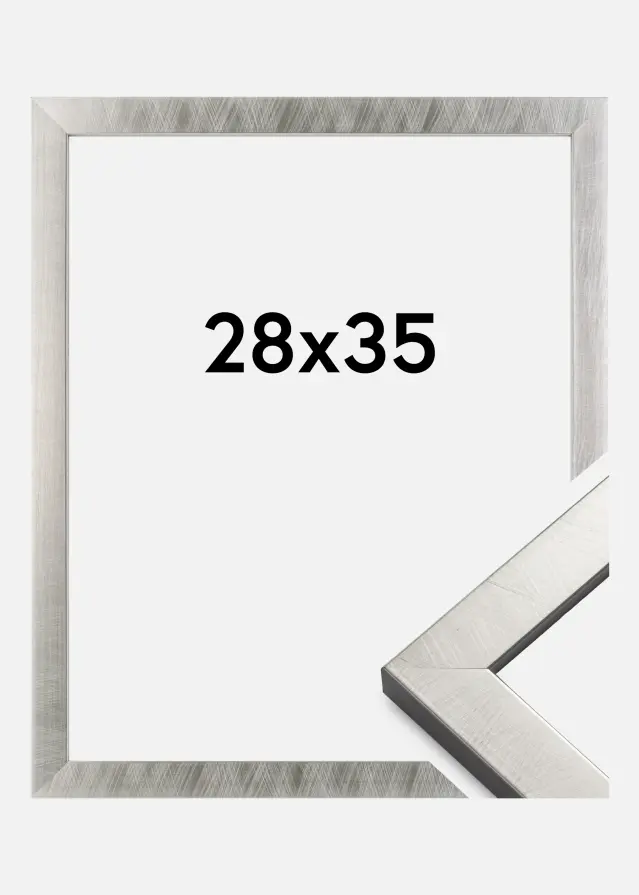 Galleri 1 Rahmen Uppsala Silber 28x35 cm
