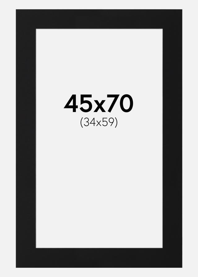 Artlink Passepartout Schwarz Standard (weißer Kern) 45x70 cm (34x59)