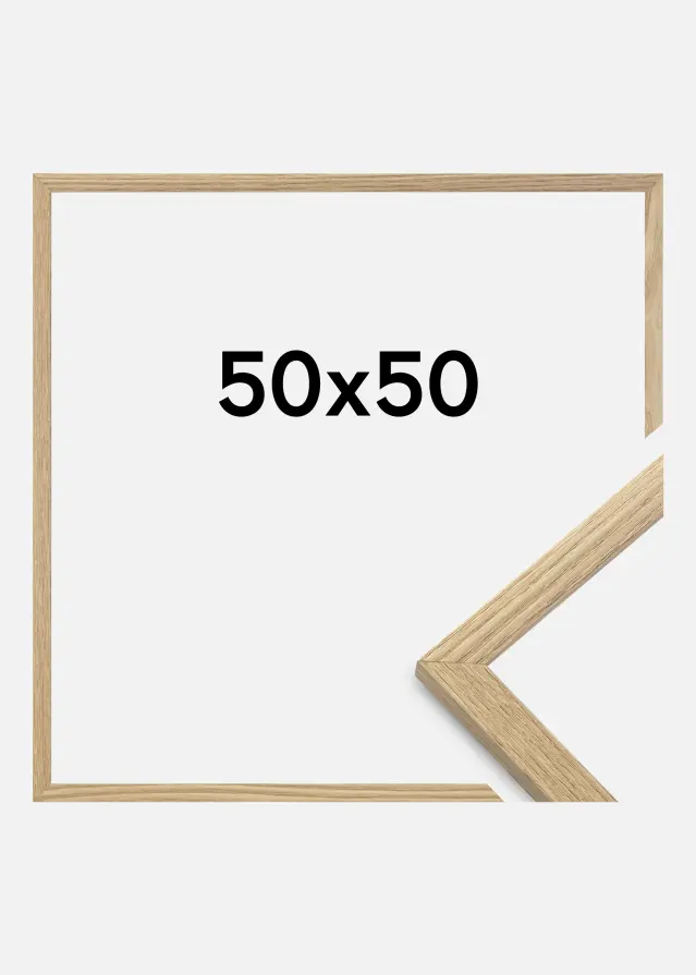 BGA Rahmen Trendy Acrylglas Eiche 50x50 cm