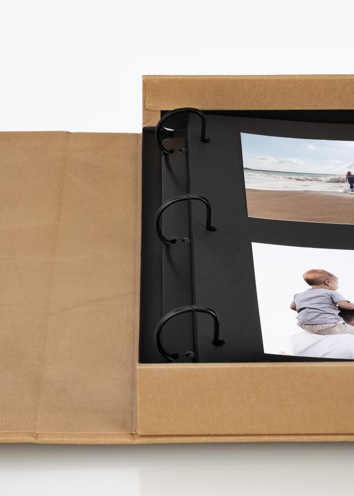 KAILA KAILA OUR LOVE STORY Manilla - Coffee Table Photo Album (60 Schwarze Seiten)