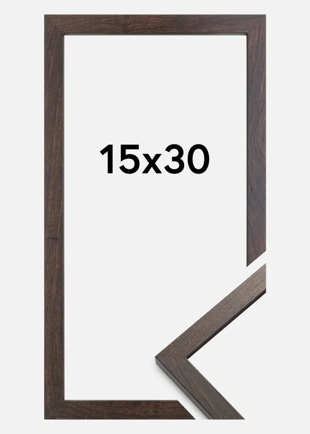 Artlink Factory I Rahmen Trendy Acrylglas Nussbaum 15x30 cm