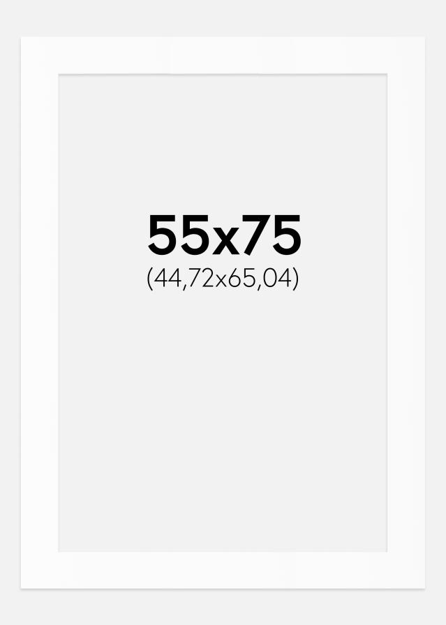 Artlink Passepartout Weiß Standard (weißer Kern) 55x75 cm (44,72x65,04)