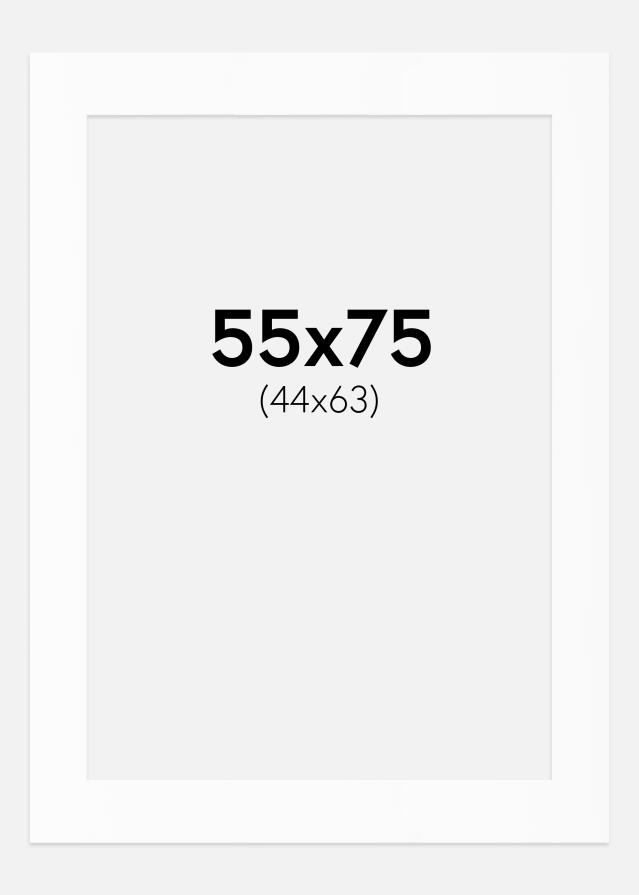 Artlink Passepartout Weiß Standard (weißer Kern) 55x75 cm (44x63)