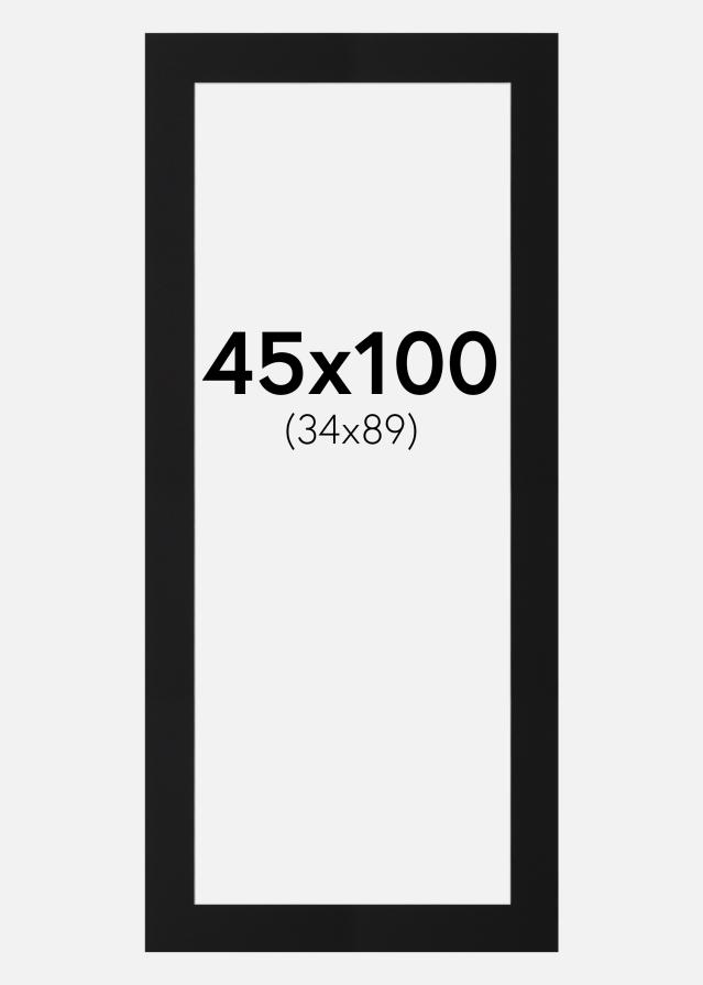 Artlink Passepartout Schwarz Standard (weißer Kern) 45x100 cm (34x89)