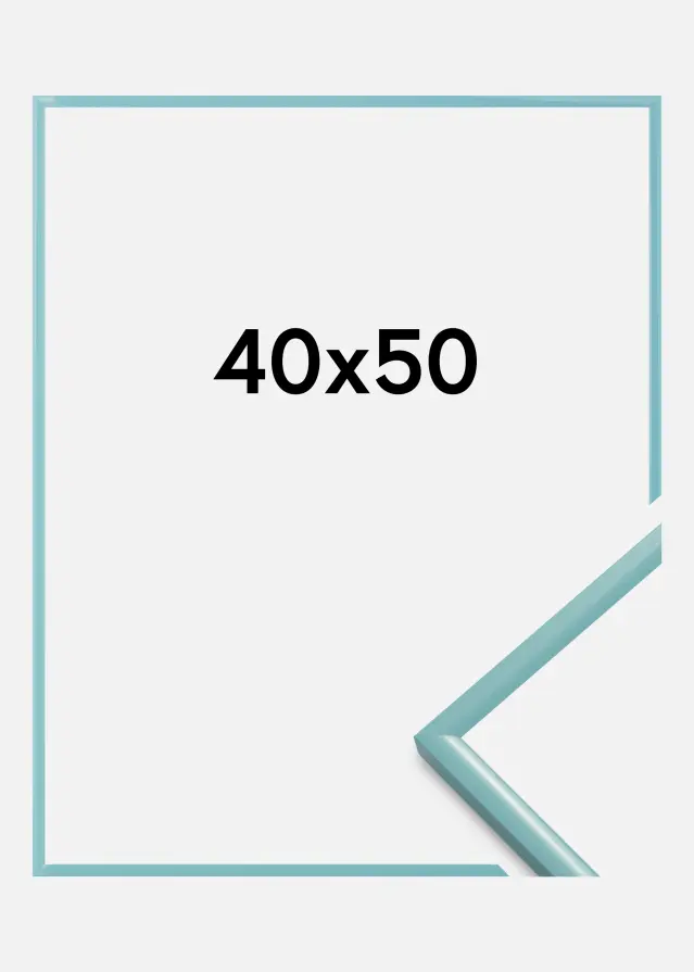 BGA Rahmen New Lifestyle Acrylglas Türkis 40x50 cm