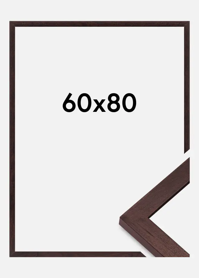 BGA Rahmen BGA Classic Acrylglas Walnuss 60x80 cm