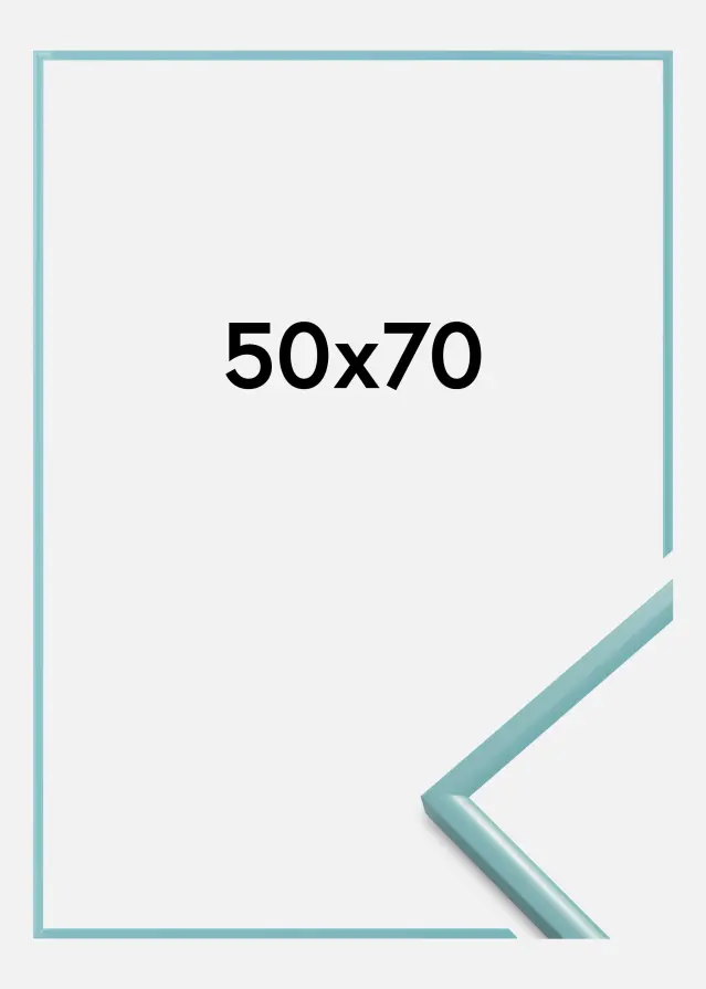 BGA Rahmen New Lifestyle Acrylglas Türkis 50x70 cm