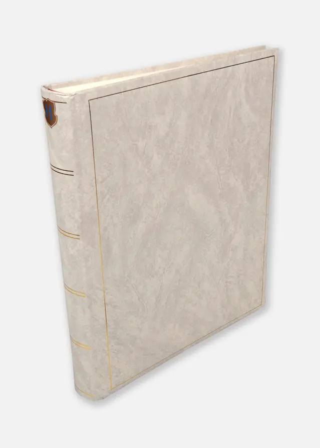 Henzo Henzo Basic Line Fotoalbum Weiß - 30x36 cm (80 weiße Seiten / 40 Blatt)