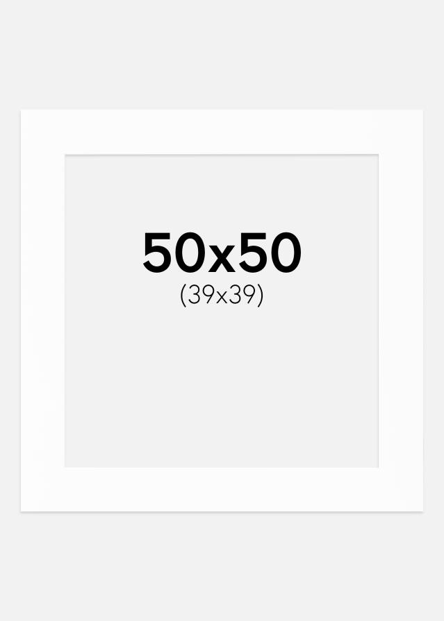 Galleri 1 Passepartout Canson Weiß (weißer Kern) 50x50 cm (39x39)