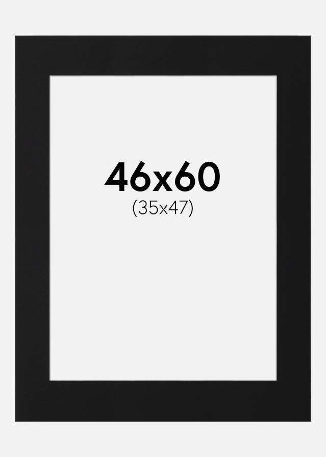 Artlink Passepartout Schwarz Standard (weißer Kern) 46x60 cm (35x47)