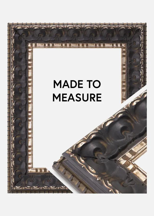 Ramverkstad 60x90 Ombud Rahmen Skokloster Schwarz - Größe nach Wunsch