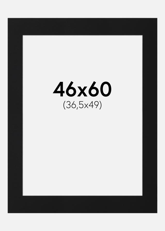 Artlink Passepartout Schwarz Standard (weißer Kern) 46x60 cm (36,5x49)