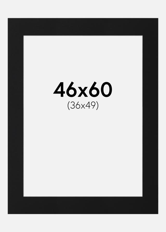 Artlink Passepartout Schwarz Standard (weißer Kern) 46x60 cm (36x49)