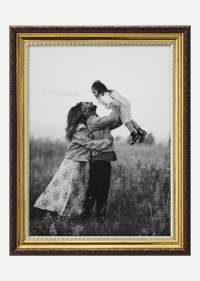 Egen tillverkning - Kundbild SET: Rahmen Gold + Fotoabzug - S (18x24 cm)