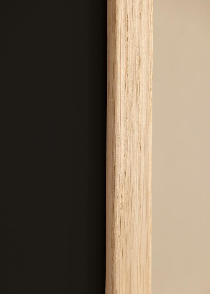 Ram med passepartou Rahmen Edsbyn Eiche 40x40 cm - Passepartout Schwarz 10x10 inches