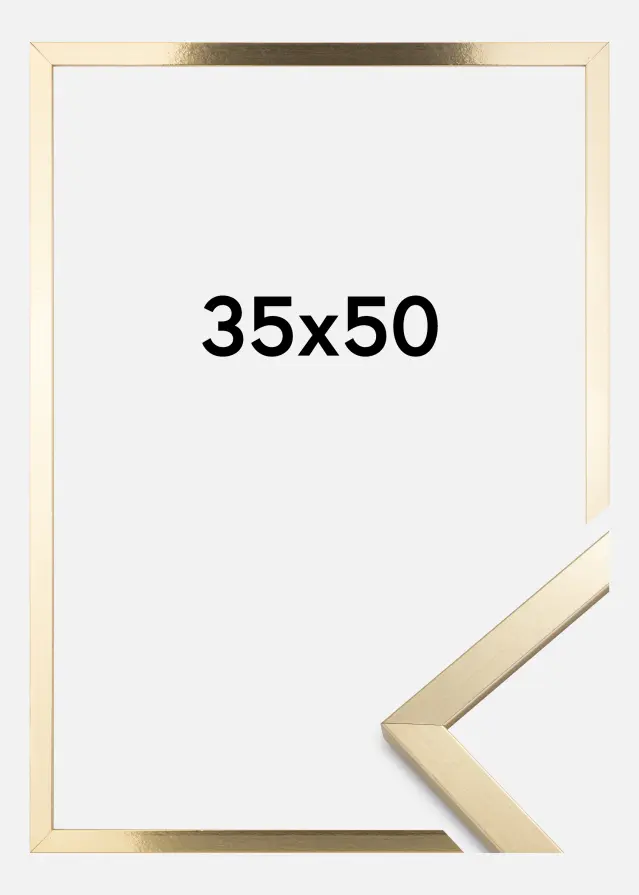 BGA Rahmen Trendy Acrylglas Gold 35x50 cm