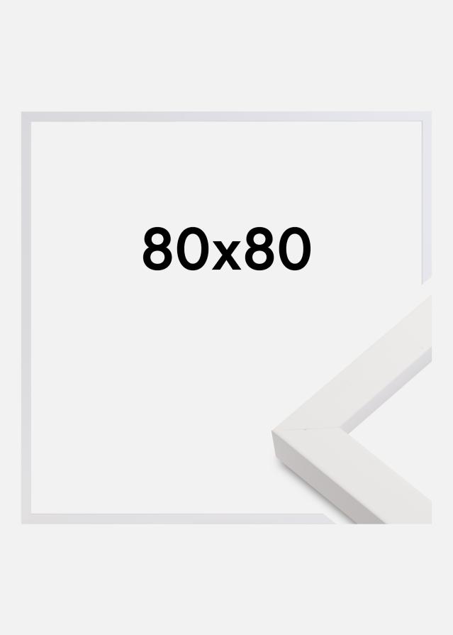 Galleri 1 Rahmen Blocky Acrylglas Weiß 80x80 cm