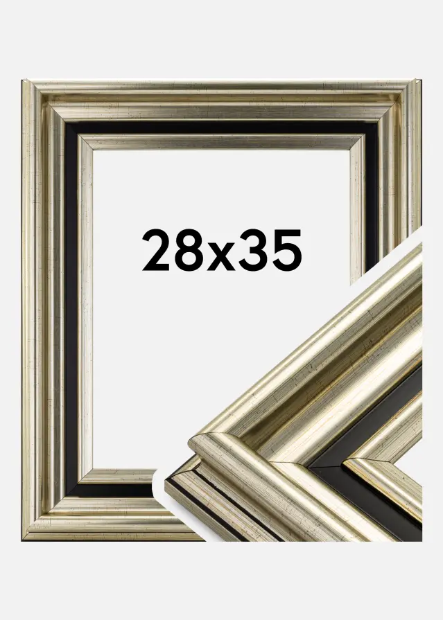 Ramverkstad Rahmen Gysinge Premium Silber 28x35 cm