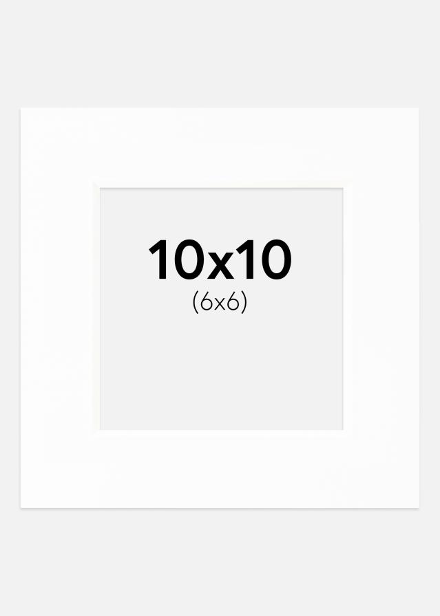 Galleri 1 Passepartout Canson Weiß (weißer Kern) 10x10 cm (6x6)