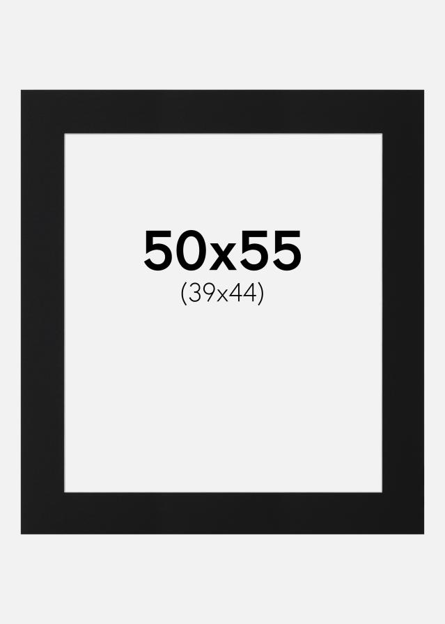 Artlink Passepartout Schwarz Standard (weißer Kern) 50x55 cm (39x44)