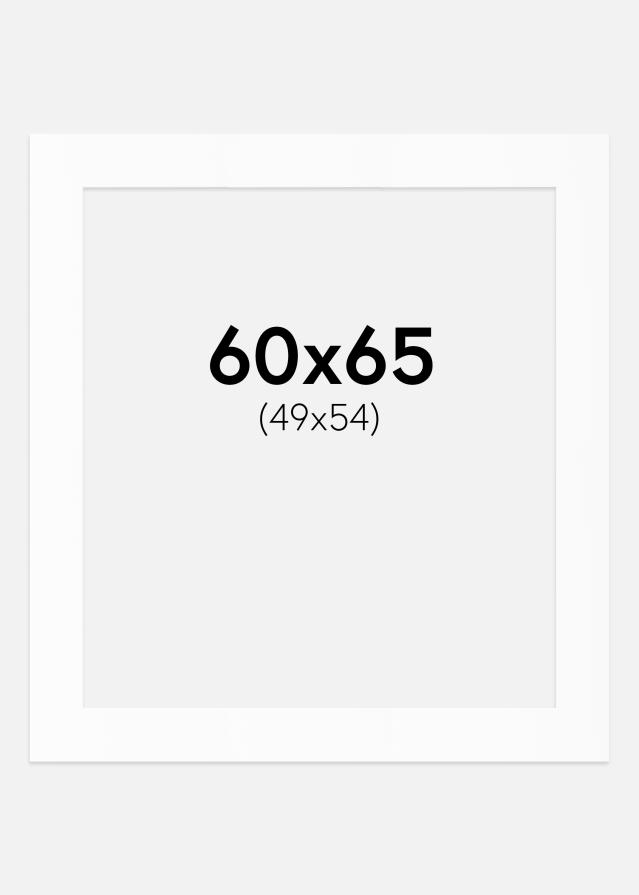 Artlink Passepartout Weiß Standard (weißer Kern) 60x65 cm (49x54)