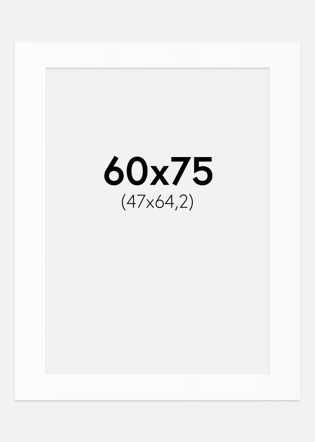 Artlink Passepartout Weiß Standard (weißer Kern) 60x75 cm (47x64,2)