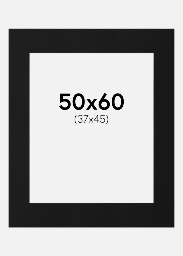 Artlink Passepartout Schwarz Standard (weißer Kern) 50x60 cm (37x45)