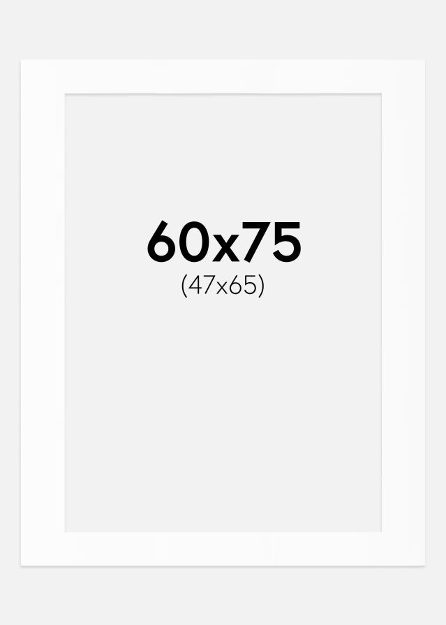 Artlink Passepartout Weiß Standard (weißer Kern) 60x75 cm (47x65)