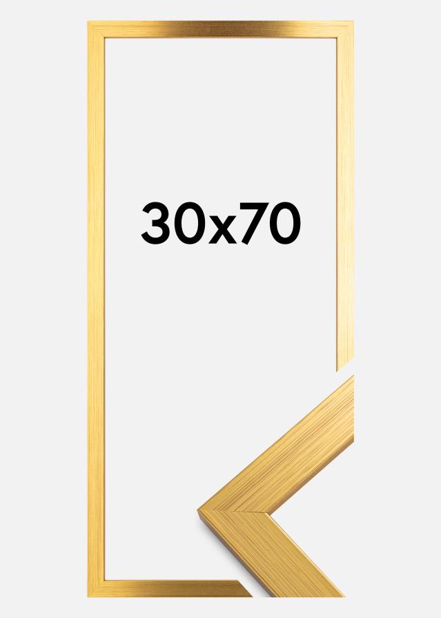 Galleri 1 Rahmen Gold Wood Acrylglas 30x70 cm