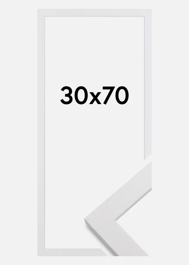 Galleri 1 Rahmen White Wood Acrylglas 30x70 cm