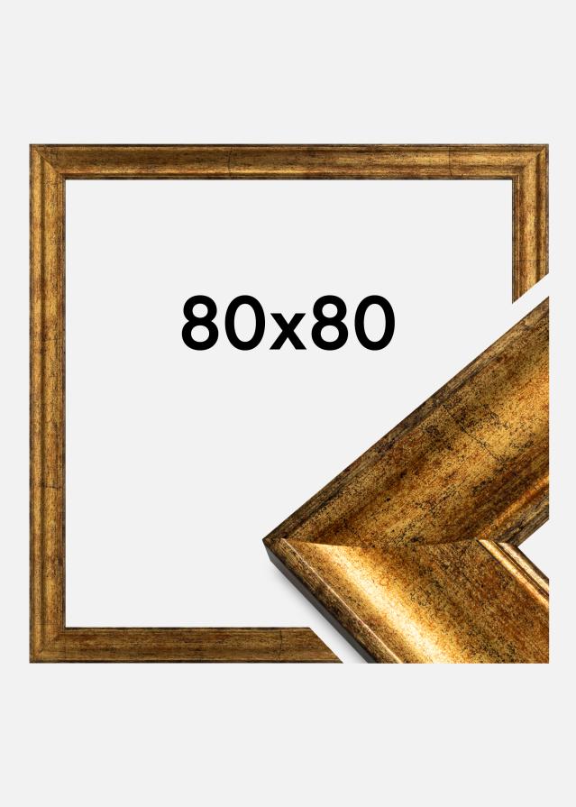 Galleri 1 Rahmen Saltsjöbaden Acrylglas Gold 80x80 cm