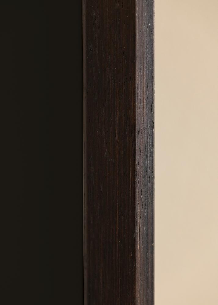 Ram med passepartou Rahmen Globe Espresso 40x50 cm - Passepartout Schwarz 29,7x42 cm