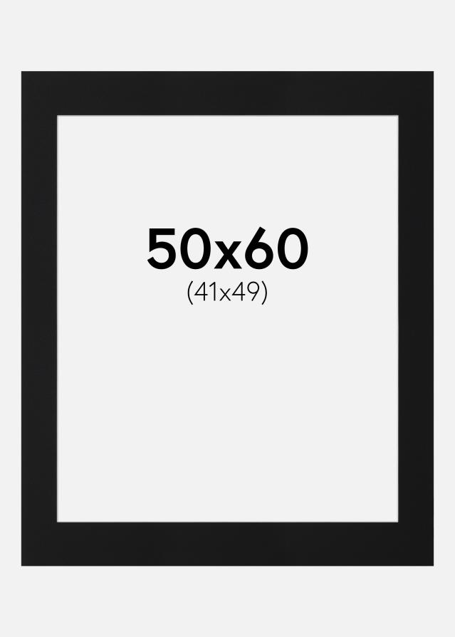 Artlink Passepartout Schwarz Standard (weißer Kern) 50x60 cm (41x49)