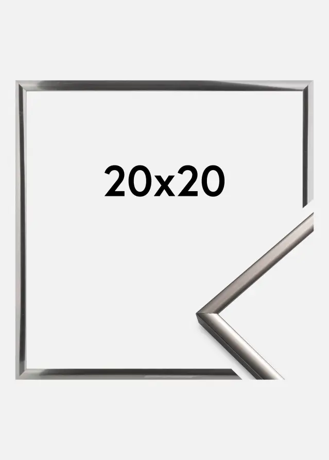Walther Rahmen New Lifestyle Edelstahl 20x20 cm