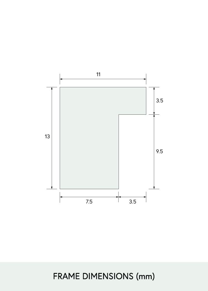 BGA Rahmen Schmale Eiche Acrylglas 20x30 cm