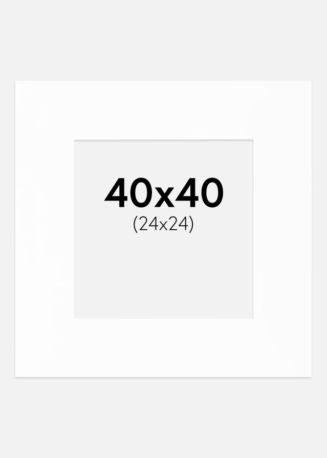 Galleri 1 Passepartout Canson Weiß (weißer Kern) 40x40 cm (24x24)