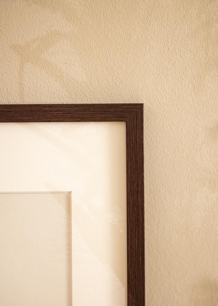 BGA Rahmen Modern Acrylglas Walnuss 50x70 cm