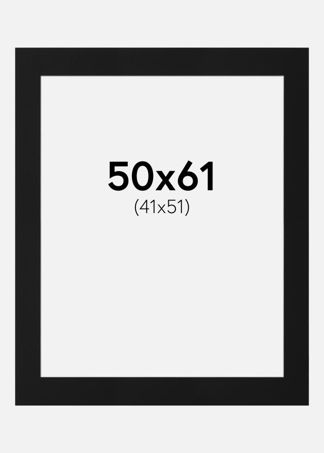Artlink Passepartout Schwarz Standard (weißer Kern) 50x61 cm (41x51)