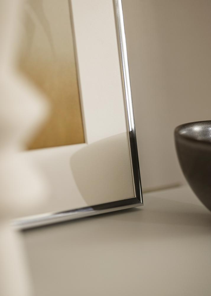 Estancia Rahmen Aluminium Acrylglas Silber Glänzend 21x29,7 cm (A4)