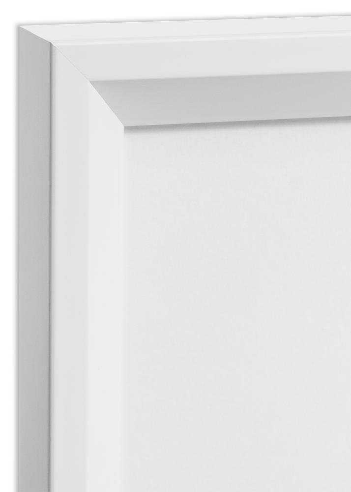 Ram med passepartou Rahmen Globe Weiß 40x100 cm - Passepartout Schwarz 30x91 cm