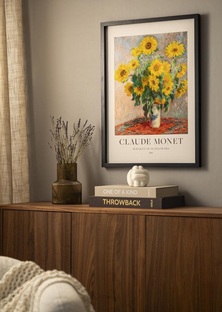 BGA BGA Objektrahmen Acrylglas Schwarz 50x100 cm