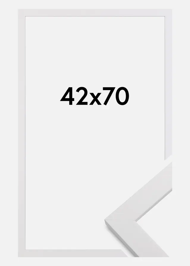 Galleri 1 Rahmen White Wood Acrylglas 42x70 cm